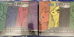 2 SEALED Pokemon Evolving Skies SET TCG BOTH ARTWORKS ETB Elite Trainer Box NEW - Image 1
