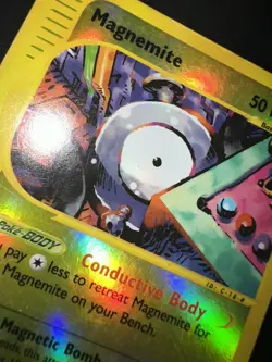 Pokemon Magnemite 91/147 Aquapolis - Reverse Holo Common ENG GOOD/EXC WOTC - Image 4