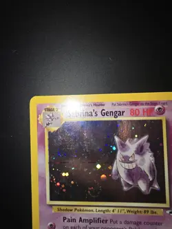 Sabrina's Gengar 14/132 Gym Challenge Holo Rare 2000 WOTC LP Swirl - Image 4