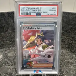 2026 Pokemon Asc En- #292 Iris'S Fighting Spirit SIR PSA 10 - Image 1