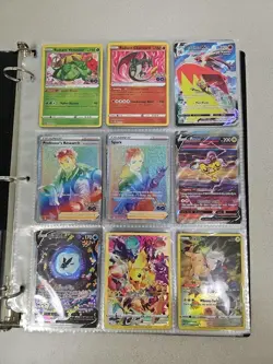 Pokemon Binder Lot Collection Of 180 Cards Illustration Rares Full Arts, Ex’s ++ - Image 1