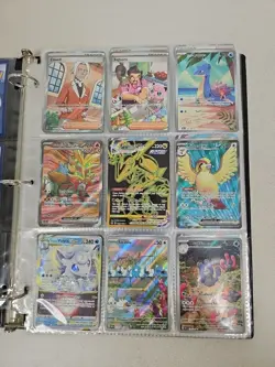 Pokemon Binder Lot Collection Of 180 Cards Illustration Rares Full Arts, Ex’s ++ - Image 2