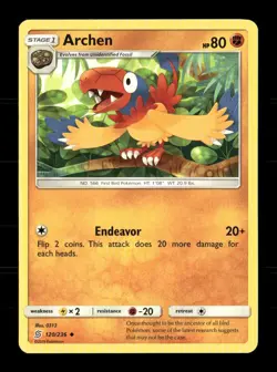 Archen 120/236 Unified Minds NM/M Pokemon - Image 1
