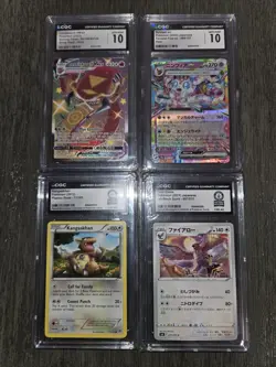 CGC Graded Pokemon TCG Lot of 4 Centiskorch VMAX, Sylveon ex +2 Record Holders - Image 1