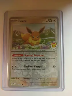 Pokemon Eevee Day 2025 Promo Prismatic Evolutions Card 74/131 - Image 1