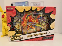Pokemon TCG Mega Evolution Ascended Heroes - Mega Emboar ex Box - New & Sealed - Image 1