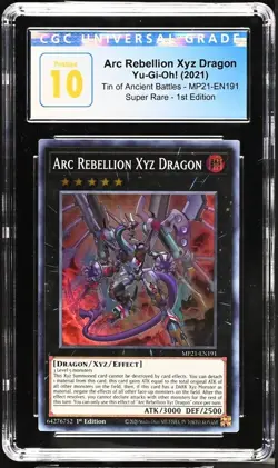Yu-Gi-Oh! Arc Rebellion Xyz Dragon 2021 MP21-EN191 Super Rare 1st Ed CGC GMT 10 - Image 2