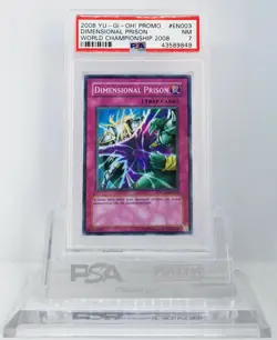 YUGIOH WC08-EN003 DIMENSIONAL PRISON SUPER RARE HOLO FOIL PSA 7 NM #* - Image 1