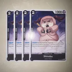 Shinibu OP16-087 One Piece TCG CCG 4X Playset Card Game Eng - Image 1