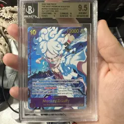One Piece CCG Monkey.D.Luffy PRB01 Alt Art Foil SEC OP05-119 BGS 9.5 - Image 1