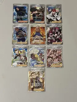 Pokemon Full Art Trainer Holo Card Lot 10 Cards NM - Image 1