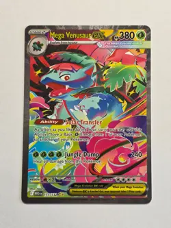 Mega Venusaur EX 177/132 Mega Evolutions SIR Holo Pokemon Card - Near Mint - Image 1