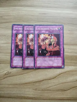 Yu-Gi-Oh! - Life Absorbing Machine 3X - Full Playset Of Cards - Image 1