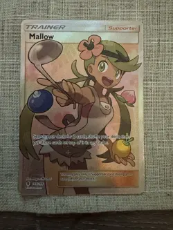 Pokemon Trainer Mallow Full Art Holo Card Sm-Guardians Rising 145/145 - Image 1