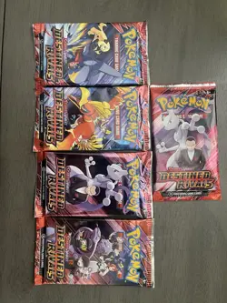 Pokemon Scarlet & Violet Destined Rivals 10 Card Packs Lot Of 5 New and Sealed. - Image 2