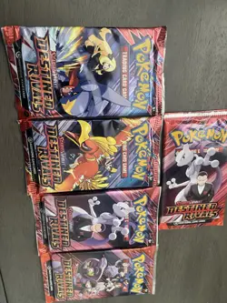 Pokemon Scarlet & Violet Destined Rivals 10 Card Packs Lot Of 5 New and Sealed. - Image 3