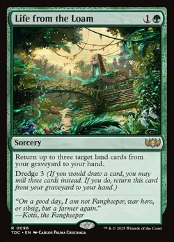 Life from the Loam NM Commander: Tarkir: Dragonstorm 96 MTG Regular Rare - Image 1