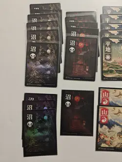 MTG Kamigawa Neon Dynasty Full Art Lands Lot X 46 - 10 Foil And 36 Non-Foil - Image 2