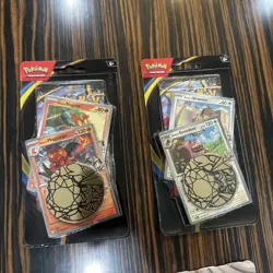 Lot Of 3 Pokemon Mabosstif Mega Phantasmal Flames Blister Packs Slugma Magcargo - Image 2