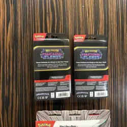 Lot Of 3 Pokemon Mabosstif Mega Phantasmal Flames Blister Packs Slugma Magcargo - Image 4