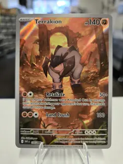 Pokemon TCG - S&V - White Flare - Terrakion 135/086 - Illustration Rare - NM - Image 1