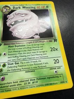 Pokemon TCG Dark Weezing 14/82 1st Edition Team Rocket Set Holo Rare Mint - Image 3