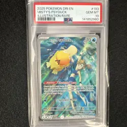 Pokemon Misty's Psyduck SV10 Destined Rivals 193/182 IR Holo PSA 10 2025 - Image 1