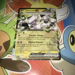 Mewtwo EX 58/182 Holofoil Double RARE Paradox Rift Pokemon TCG Card Near Mint - Image 1