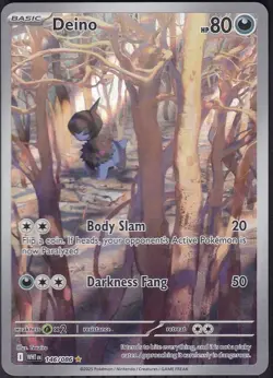 2025 Pokemon White Flare Illustration Rare Deino 146/086 NM - Image 1