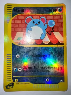 Lotto Carte Pokemon Marill 53/147 Aquapolis Reverse - Image 1