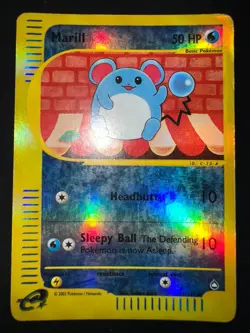 Lotto Carte Pokemon Marill 53/147 Aquapolis Reverse - Image 2