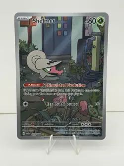2025 Pokemon SV White Flare WHT EN Shelmet Illustration Rare #093/086 - Image 1