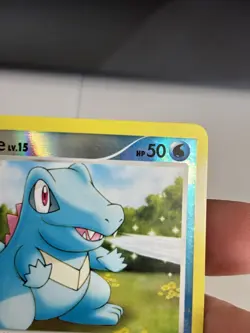 2007 Pokemon Mysterious Treasures 106/123 Totodile Reverse Holo NM - Image 5
