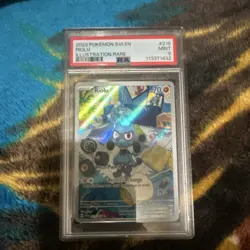 Pokemon 2023 SV01 Scarlet & Violet Riolu 215/198 Illustration Rare Holo PSA 9 - Image 1