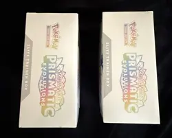 Prismatic Evolutions ETB Elite Trainer Box Pokemon TCG Sealed Lot Of 2 - Image 3