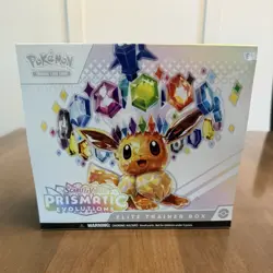 Pokemon TCG Scarlet & Violet Prismatic Evolutions Elite Trainer Box Eevee 2024 - Image 1