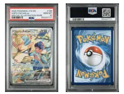 2025 Pokemon JTG EN Hops Zacian Ex Special Illus Rare #186 PSA 10 GM G00000545 - Image 1