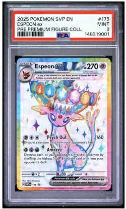 2025 Pokemon Scarlet & Violet Promos #175 Espeon Ex Full Art PSA 9 - Image 1
