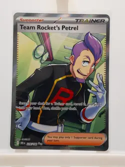 Team Rocket's Petrel 226/182 Ultra Rare Destined Rivals Pokemon Near Mint - Image 1