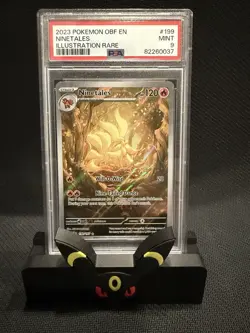 2023 Pokemon OBF EN Illustration Rare #199 Ninetales PSA 9 MINT - Image 1
