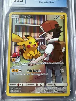2019 Pokemon SM Cosmic Eclipse Pikachu 241/236 Secret Rare CGC 9.5 Gem Mint - Image 3