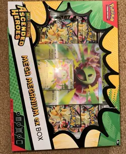 Pokemon Ascended Heroes Mega Evolution Meganium EX Box Promo Booster - Image 1