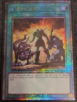 Yu-Gi-Oh! A Hero Lives RA04-EN087 Quarter Century Secret Rare - Image 1