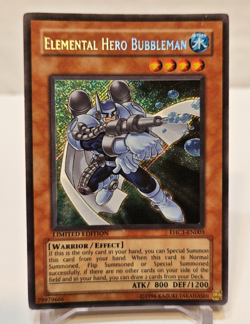 Elemental Hero Bubbleman EHC1-EN003 Secret Rare Limited Edition Yugioh 1989 - Image 1
