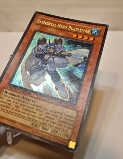 Elemental Hero Bubbleman EHC1-EN003 Secret Rare Limited Edition Yugioh 1989 - Image 2