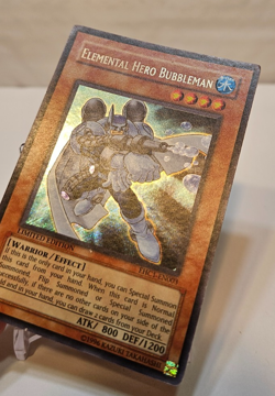 Elemental Hero Bubbleman EHC1-EN003 Secret Rare Limited Edition Yugioh 1989 - Image 3