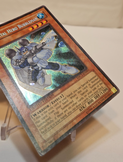 Elemental Hero Bubbleman EHC1-EN003 Secret Rare Limited Edition Yugioh 1989 - Image 5