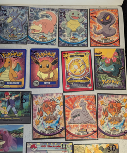 1999 Pokemon Topps TV Animation Card Lot Burger King Stickers Charizard Pikachu - Image 4