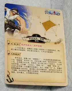 One Piece Zoro WANTED SR Card # OP-02-030 - Image 3