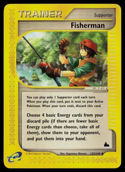 Pokemon Card - Fisherman Skyridge 125/144 Uncommon - Image 1